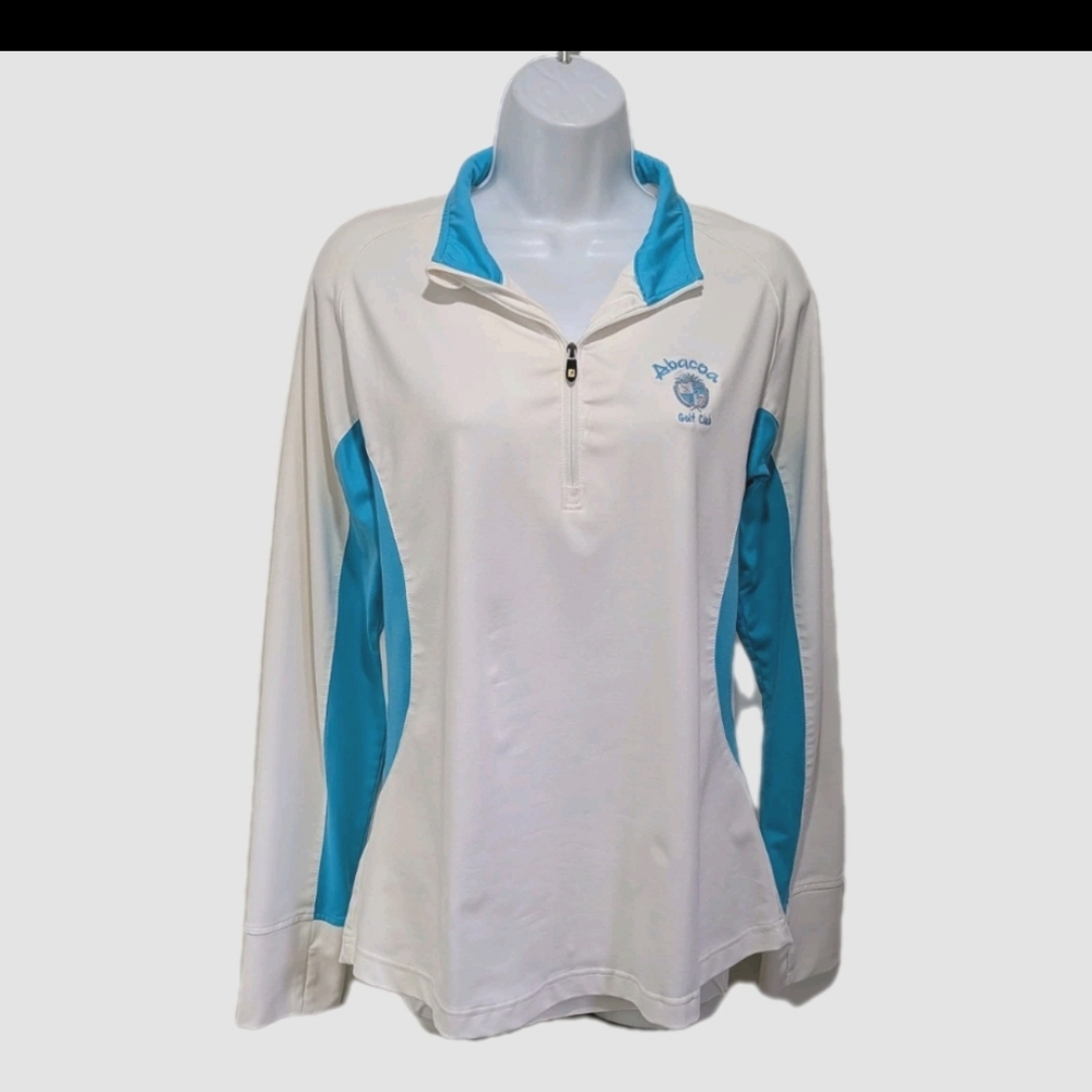 FJ FootJoy Quarter Zip Top M Abacoa Golf Club #8